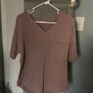 Women's V-Neck Ribbed Top - Pink

PRICE IS NOT SET, OFFERS ARE FINE!!